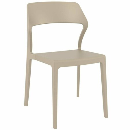 SIESTA Snow Dining Chair Dove Gray, 2PK ISP092-DVR